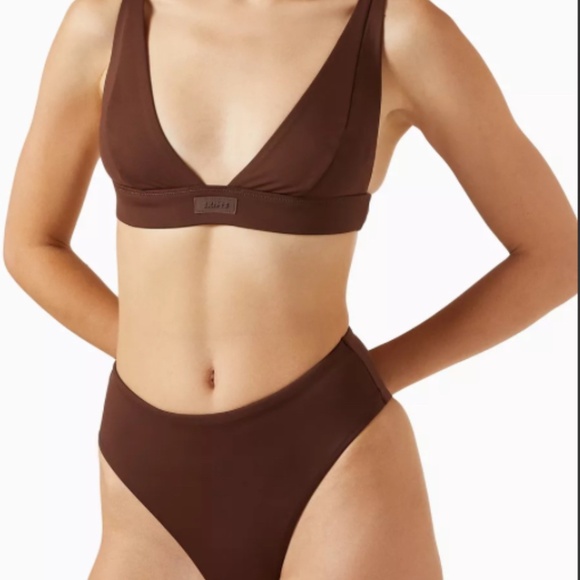 SKIMS Other - Skims Swim Plunge Bikini Top and MID WAIST BOTTOM In Set